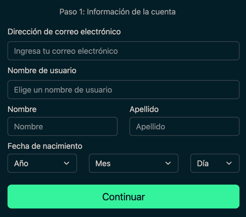 REGISTRO Play2Win casino